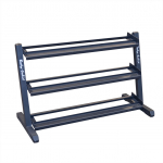 Body Solid GDR48B 48" 3-Tier Dumbbell Rack